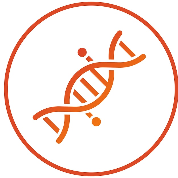 Styl ikony DNA projektowania wektorowego