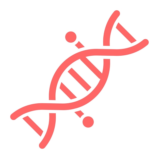 Styl ikony DNA projektowania wektorowego