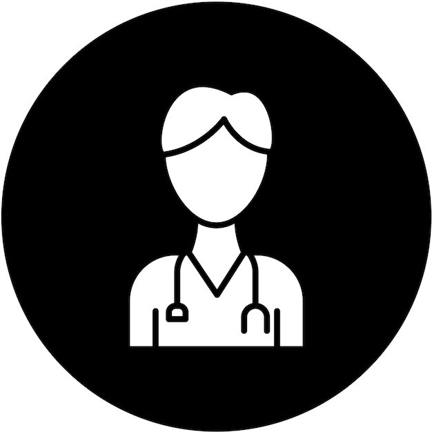 Styl ikony doktora projektowania wektorowego