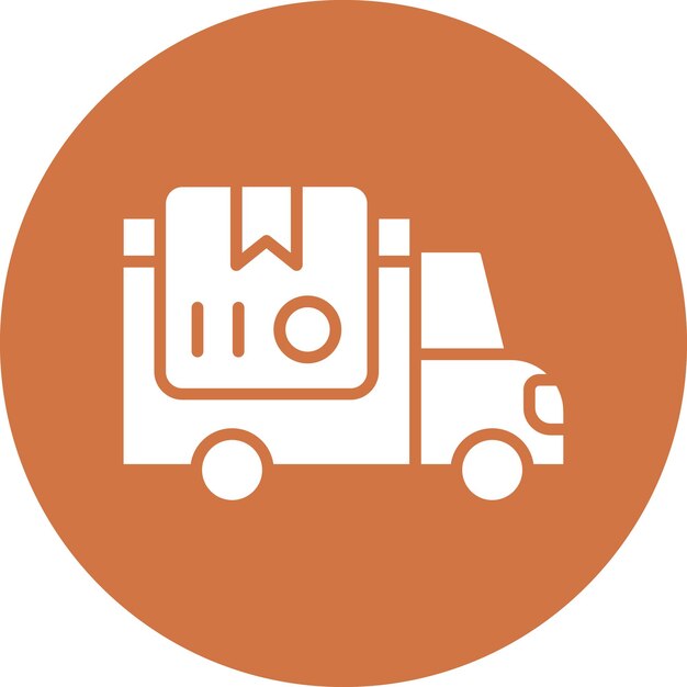 Styl ikony dostarczania projektu wektorowego