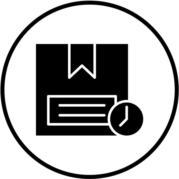 Styl ikony dostarczania projektu wektorowego