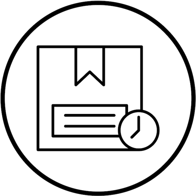 Styl ikony dostarczania projektu wektorowego