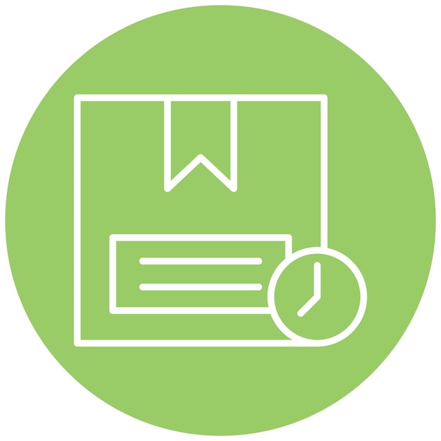 Styl ikony dostarczania projektu wektorowego