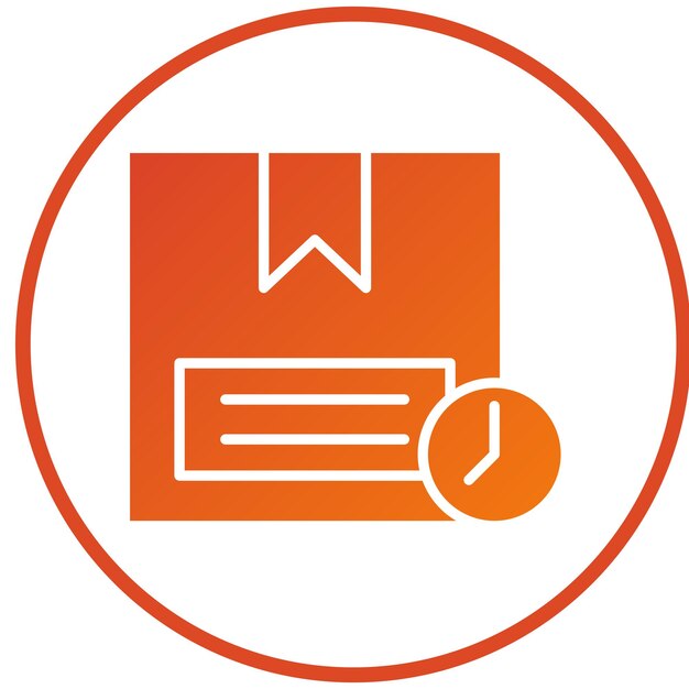 Styl ikony dostarczania projektu wektorowego