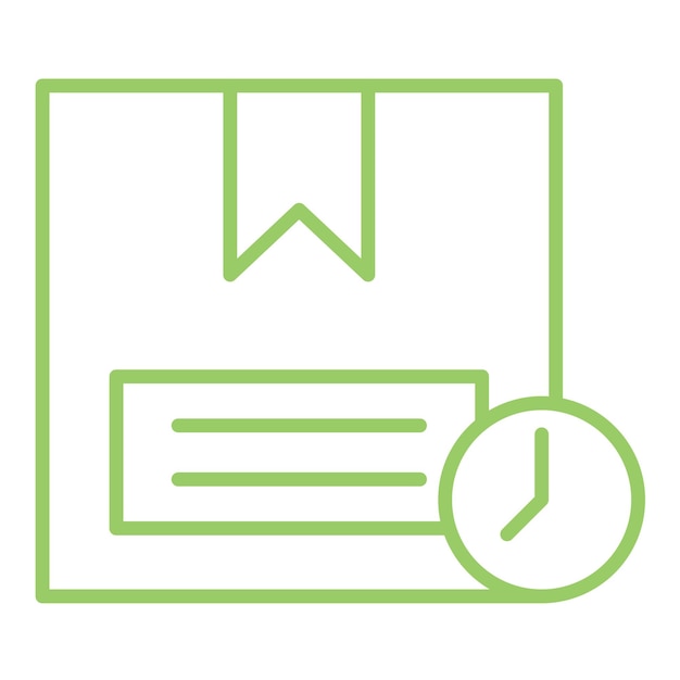 Styl ikony dostarczania projektu wektorowego