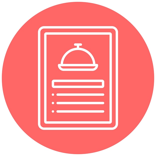 Styl ikony dziennego menu wektorowego projektowania