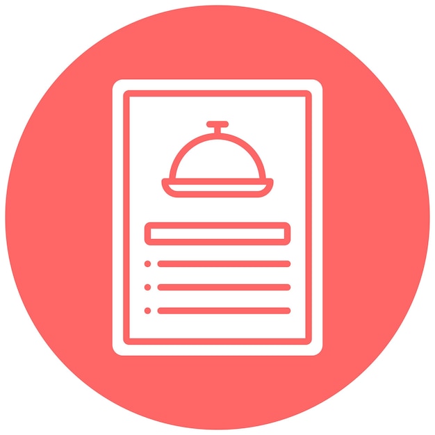 Styl ikony dziennego menu wektorowego projektowania