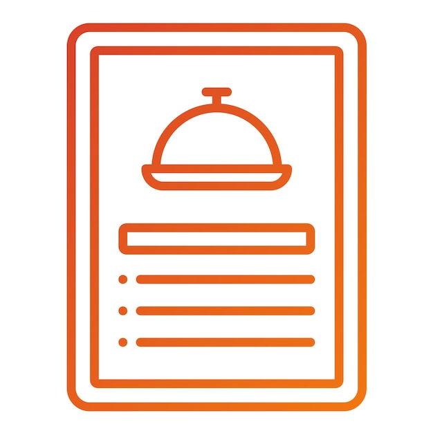Styl ikony dziennego menu wektorowego projektowania