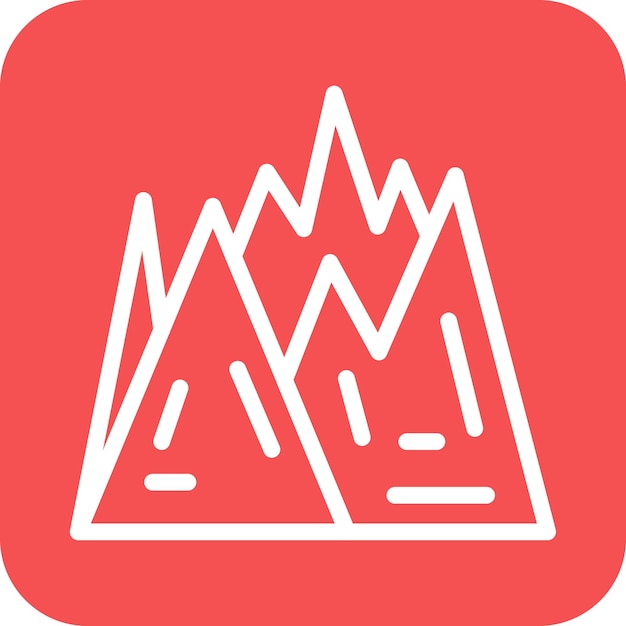 Plik wektorowy styl ikony dzikiej góry