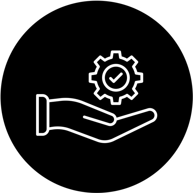 Styl ikony efektywności projektowania wektorowego