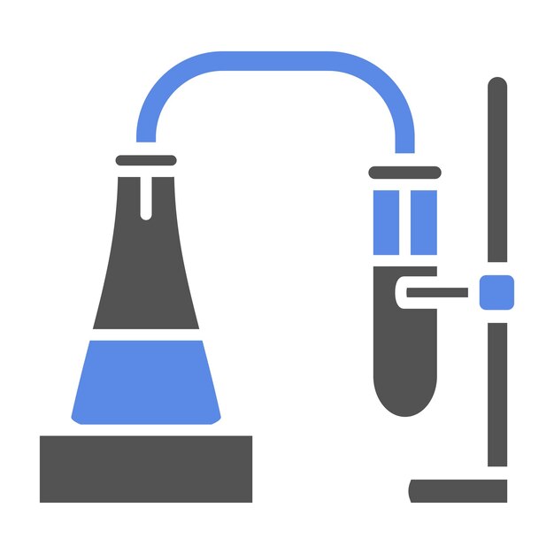 Plik wektorowy styl ikony eksperymentu chemicznego projektowania wektorowego