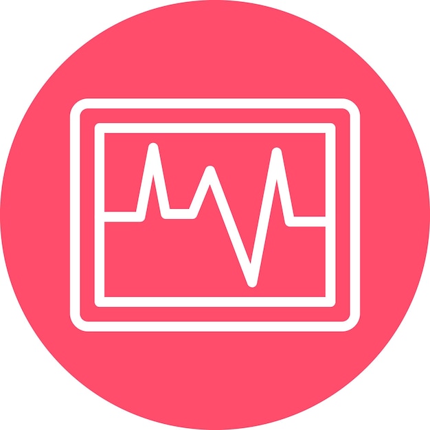 Plik wektorowy styl ikony elektrokardiogramu wektorowego