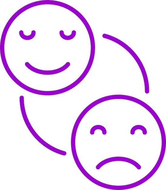 Styl ikony emocji projektowania wektorowego