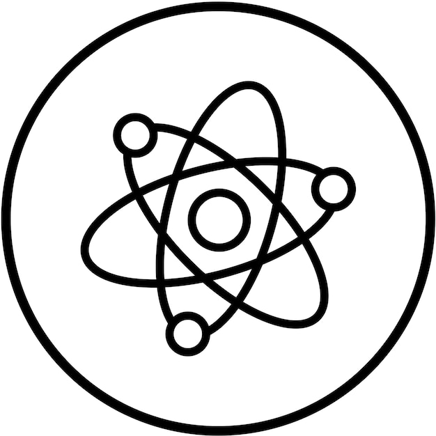Plik wektorowy styl ikony fizyki wektorowej