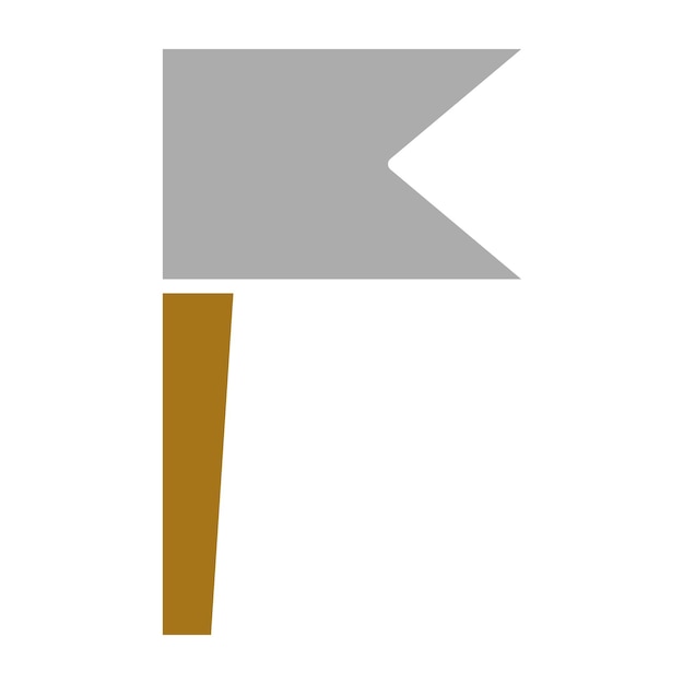 Styl ikony flagi projektowania wektorowego