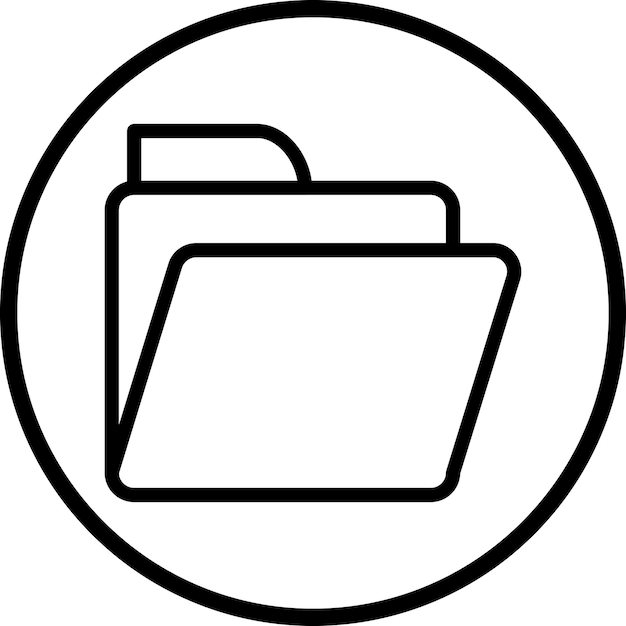 Styl ikony folderu projektowania wektorowego