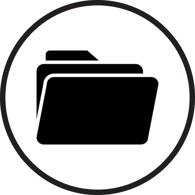 Styl ikony folderu projektowania wektorowego