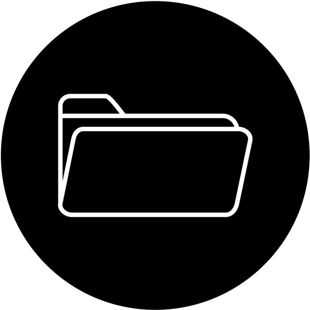 Styl ikony folderu projektowania wektorowego