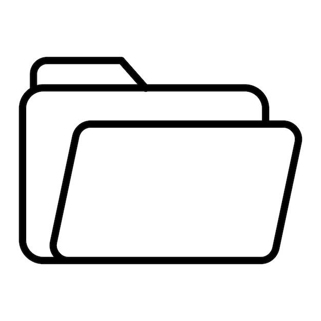 Styl ikony folderu projektowania wektorowego