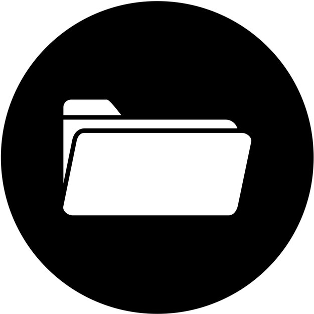 Styl ikony folderu projektowania wektorowego