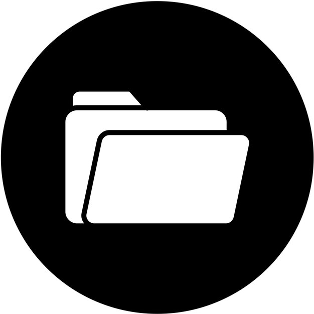 Styl ikony folderu projektowania wektorowego