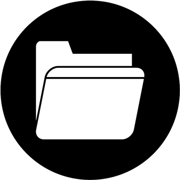 Styl ikony folderu projektowania wektorowego