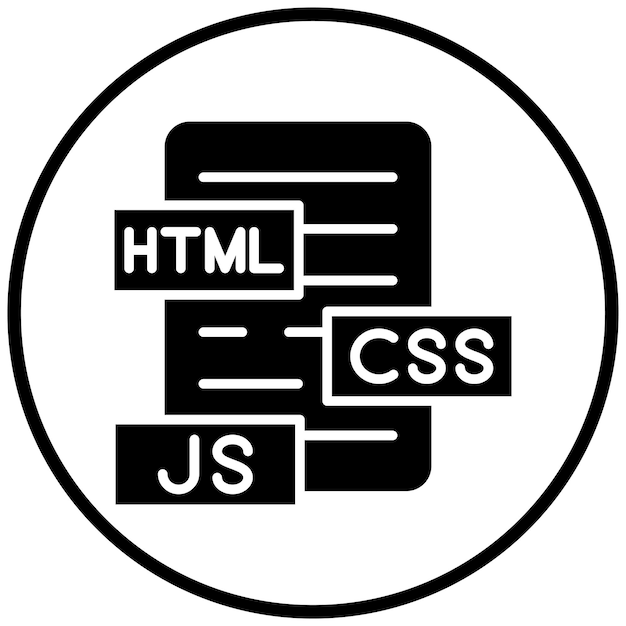 Plik wektorowy styl ikony html js css