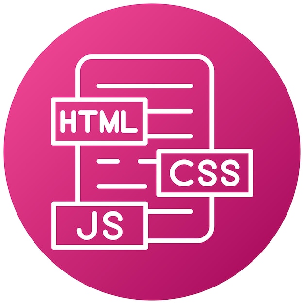 Plik wektorowy styl ikony html js css