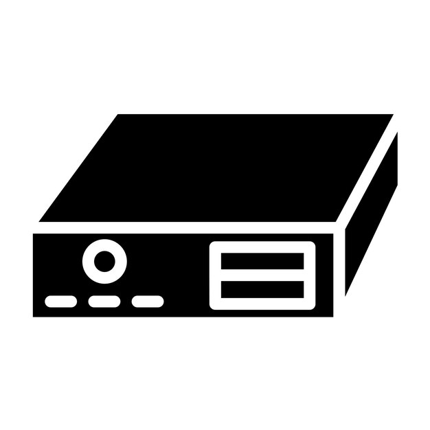 Styl ikony HTPC projektowania wektorowego