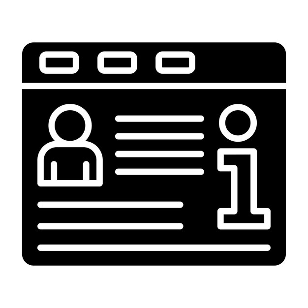 Styl ikony informacji o projektowaniu wektorowym