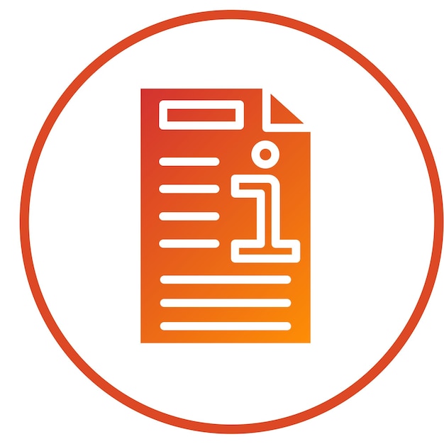 Styl ikony informacji o projektowaniu wektorowym