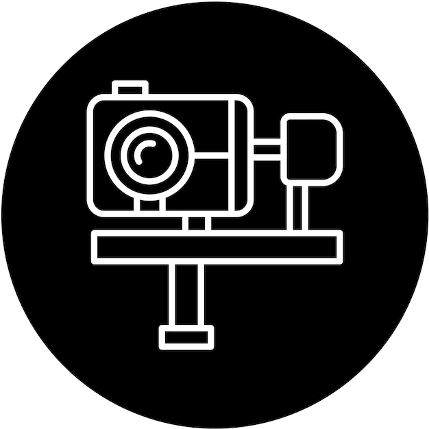 Plik wektorowy styl ikony kamery wektorowej