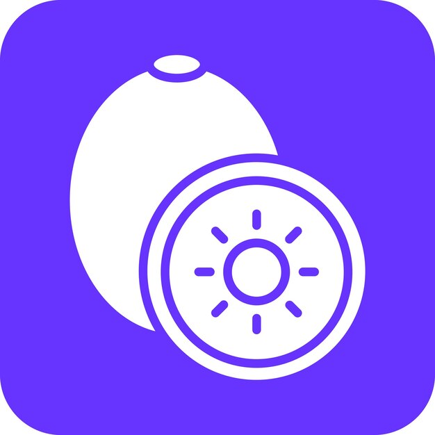 Styl ikony kiwi wektorowego projektowania