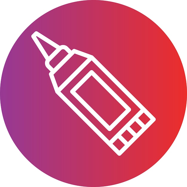 Styl ikony kleju projektowania wektorowego