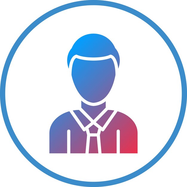 Styl ikony klienta projektowania wektorowego