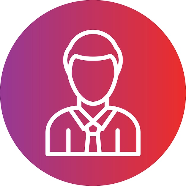 Styl ikony klienta projektowania wektorowego