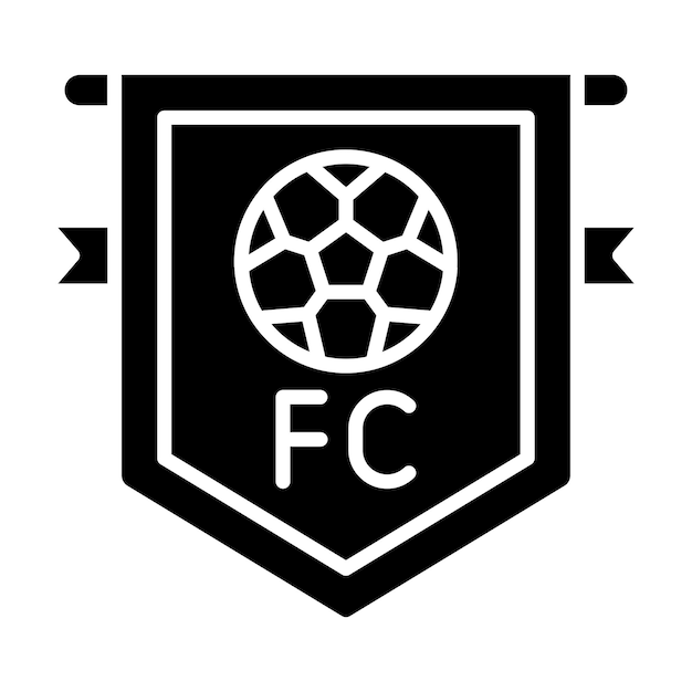 Plik wektorowy styl ikony klubu piłkarskiego