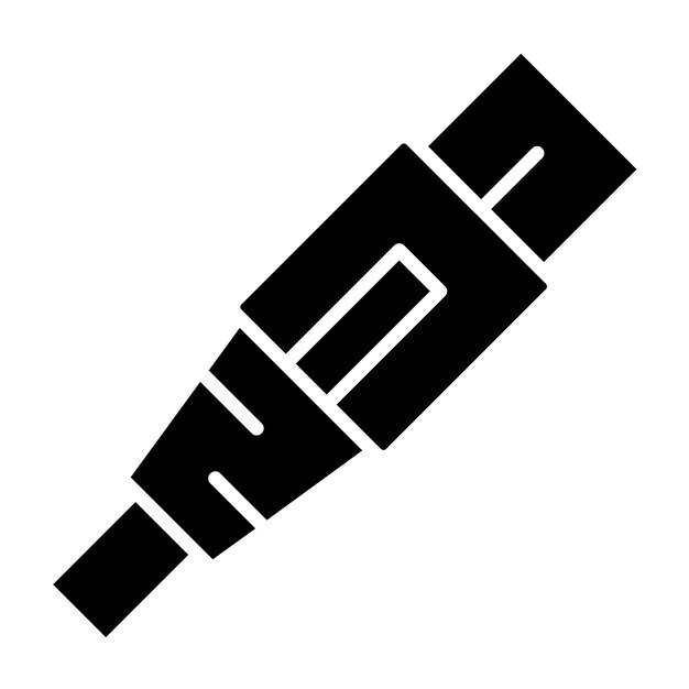 Styl ikony konektora kablowego projektowania wektorowego