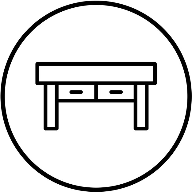 Styl ikony konsoli tabeli projektowania wektorowego