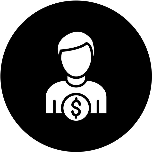 Styl ikony księgowego projektowania wektorowego
