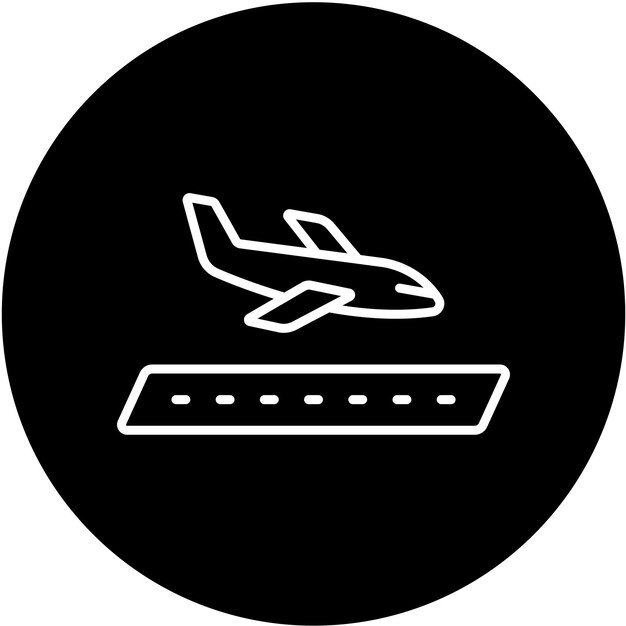 Styl ikony lądowania projektowania wektorowego