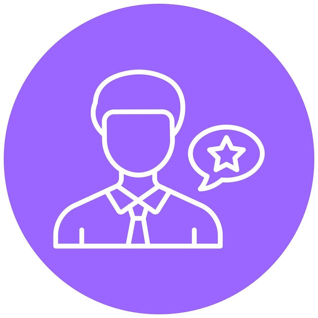 Styl ikony lidera projektowania wektorowego