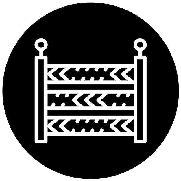 Styl ikony linii policyjnej projektowania wektorowego