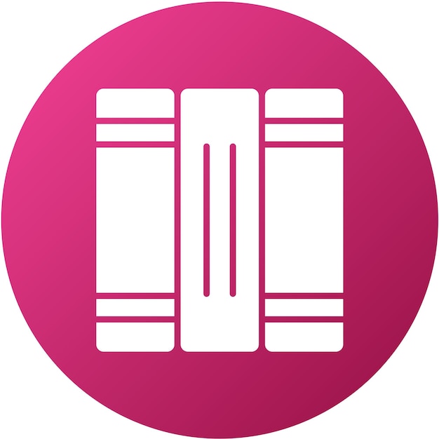 Styl ikony listy książek projektowania wektorowego