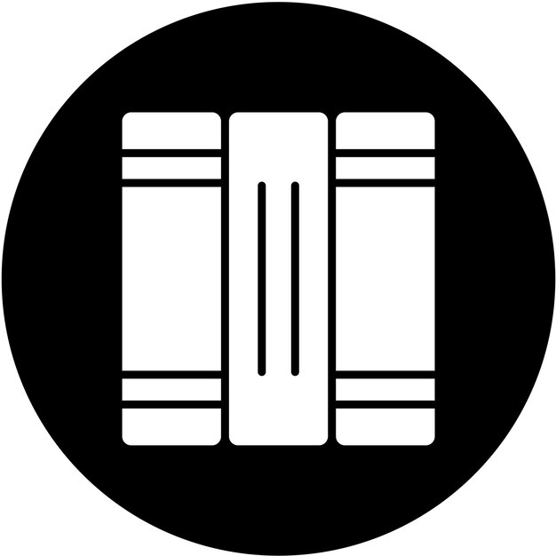 Styl ikony listy książek projektowania wektorowego