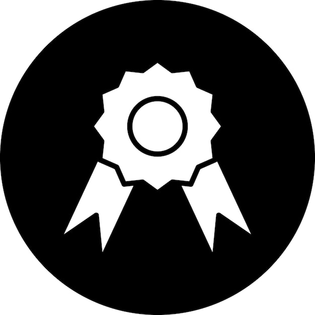 Styl ikony medalu projektowania wektorowego