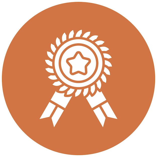 Styl ikony medalu projektowania wektorowego