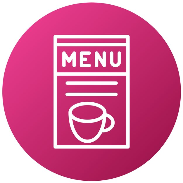 Styl ikony menu projektowania wektorowego