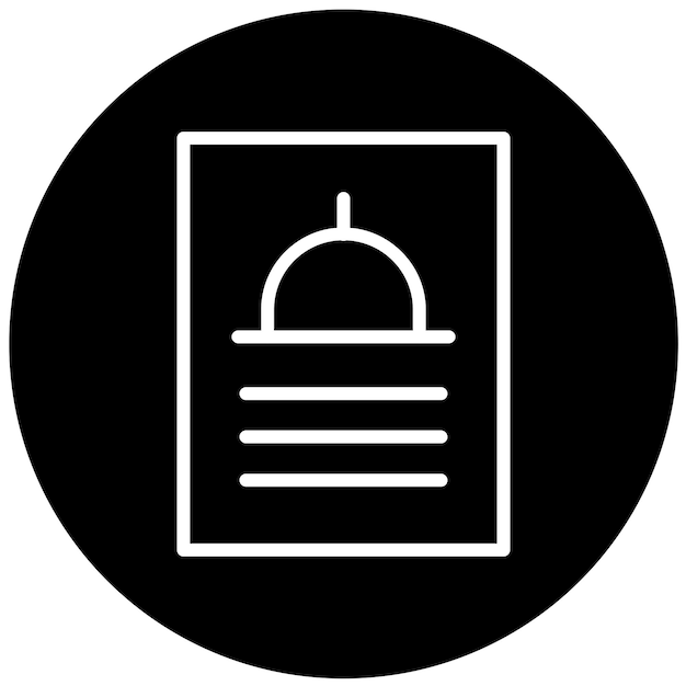 Styl ikony menu samodzielnej obsługi wektorowej