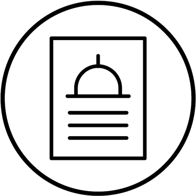 Styl ikony menu samodzielnej obsługi wektorowej